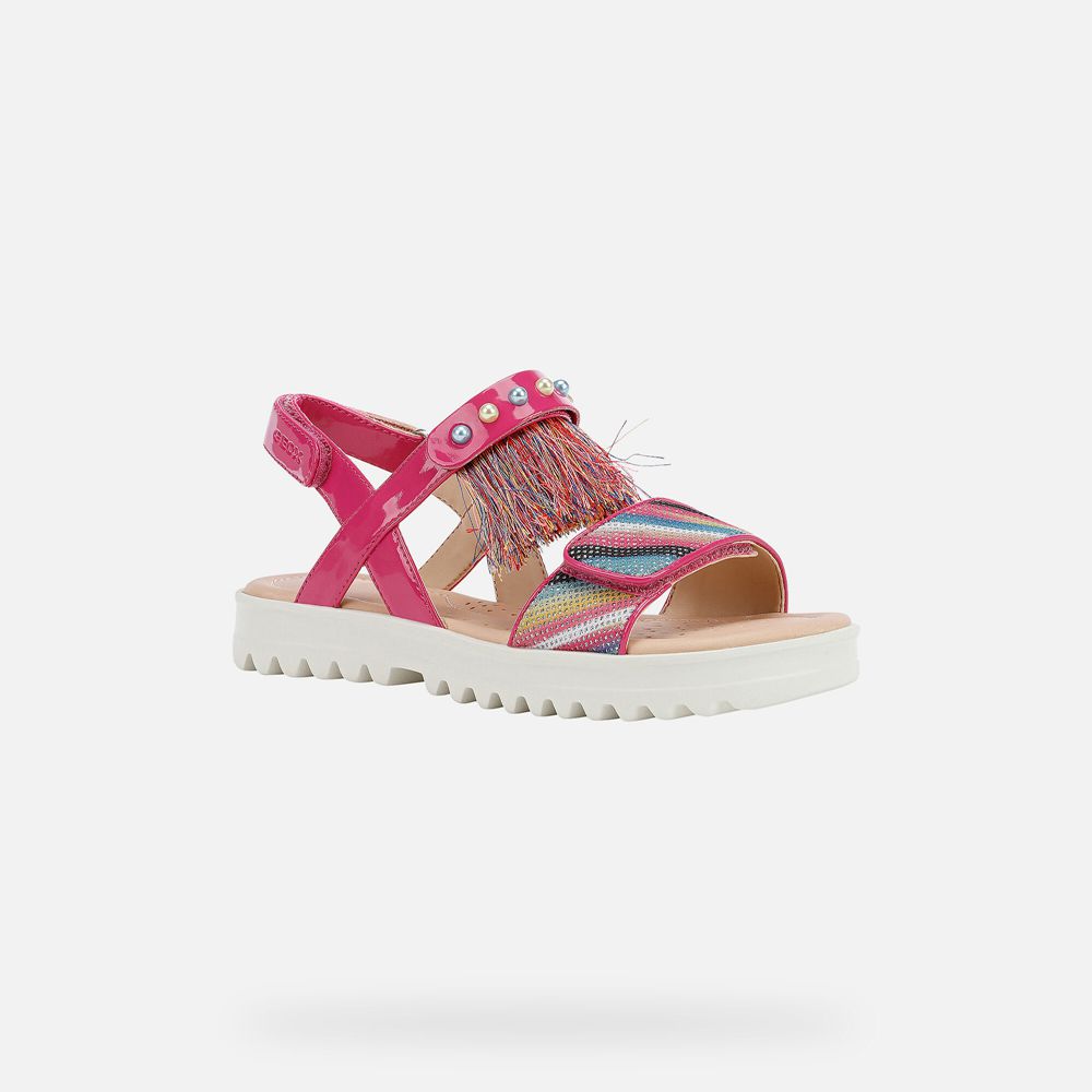 Sandalias Geox Menina Rosa - Coralie - ASPBV6305